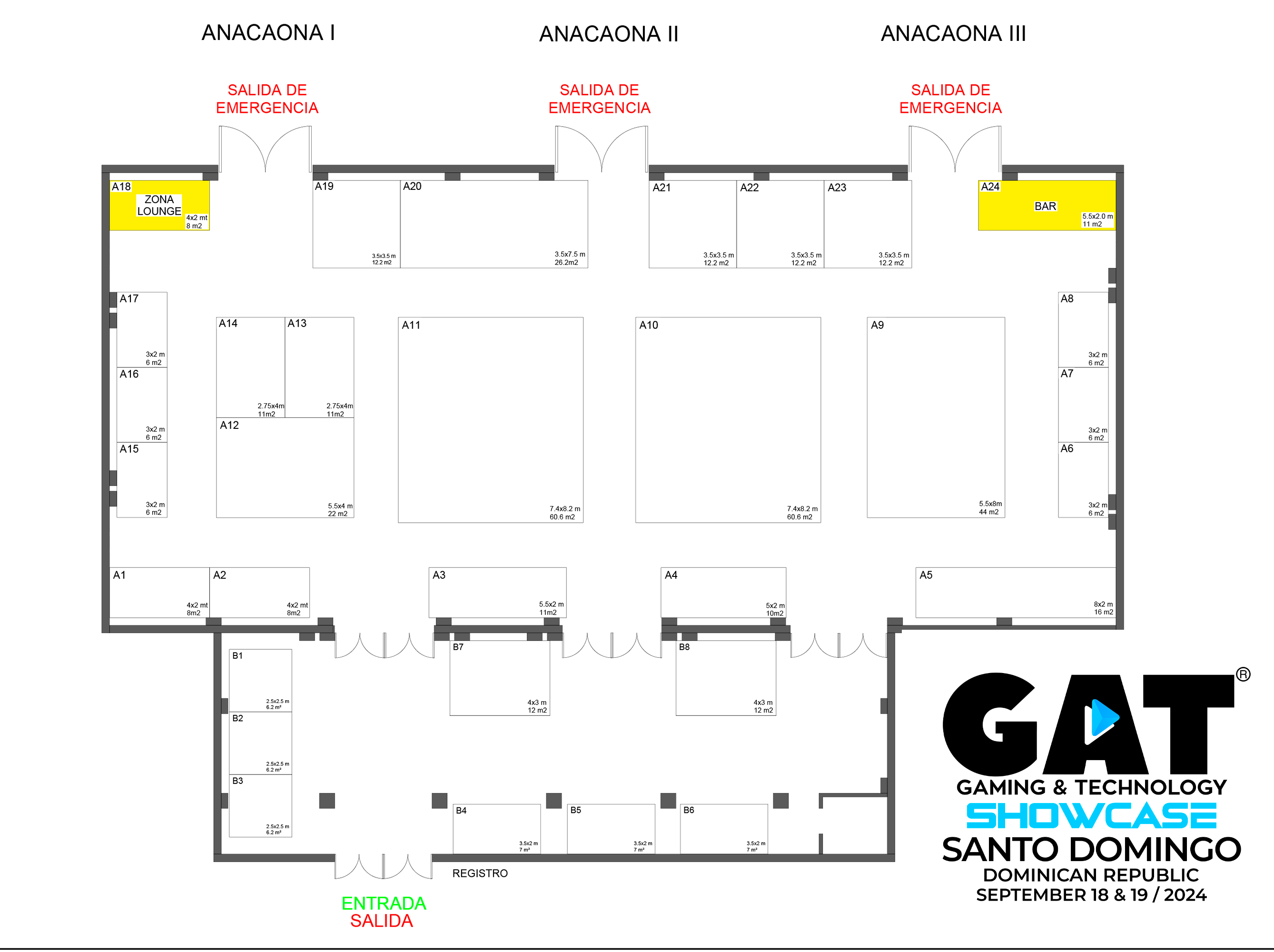 FLOOR PLAN GAT SHOWCASE SANTO DOMINGO 2024